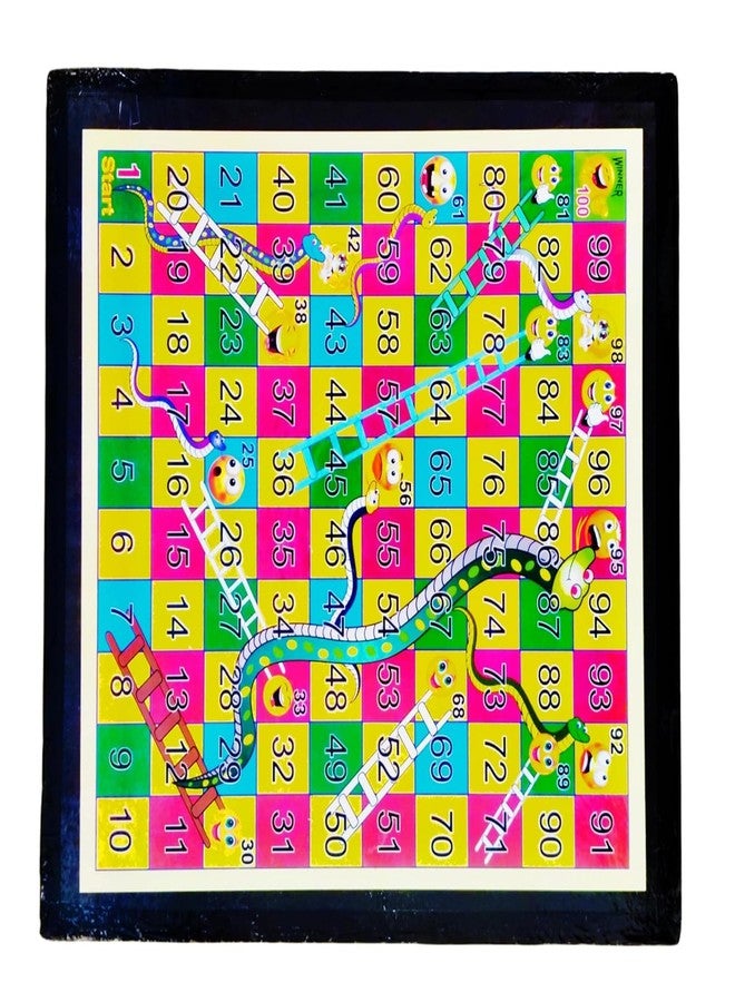 STRIVE FIT 2-in-1 Classic Board Game - Snakes & Ladders & Ludo Set for Kids & Family | Durable & Portable Travel Game | Fun Educational Toy for Boys & Girls | Strategy Game for Ages 5+ (12 Inch) - Image 3